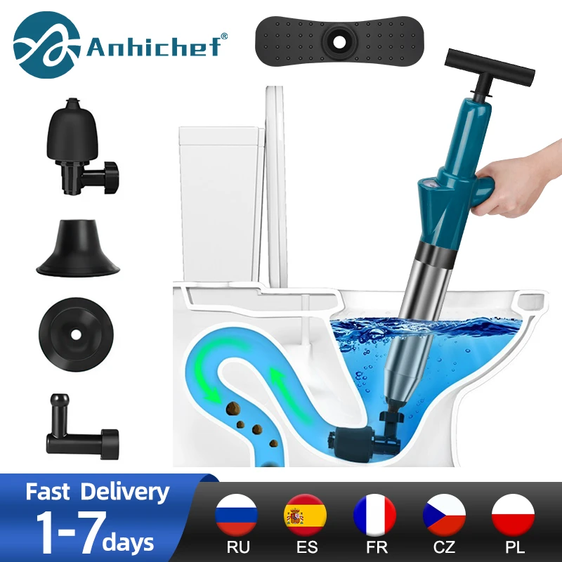 Toilet Plungers High Pressure Drain Plunger Multifunctionl Dredge For