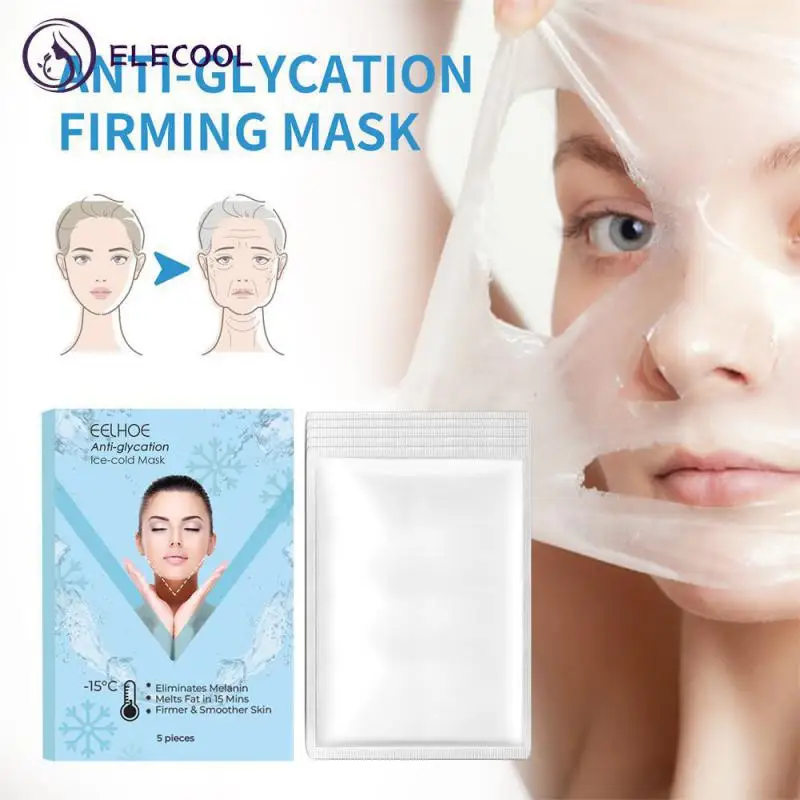 

Укрепляющая маска, увлажняющая маска против гликаций, компактная Нетканая маска для лифтинга, увлажняющая маска для здоровья и красоты, синяя