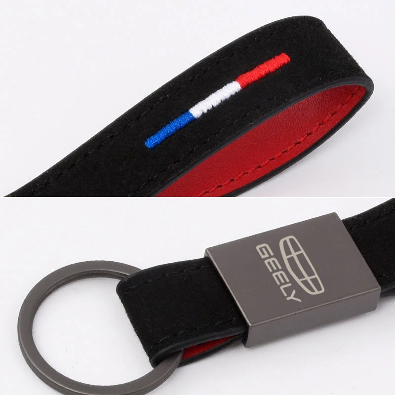 Car Key Chain Key Rope Personality Luxury For Geely geometry C Emgrand Gc6 Gx3 Ec7 Atlas Coolray Cross NL3 X6 GS car Accessories