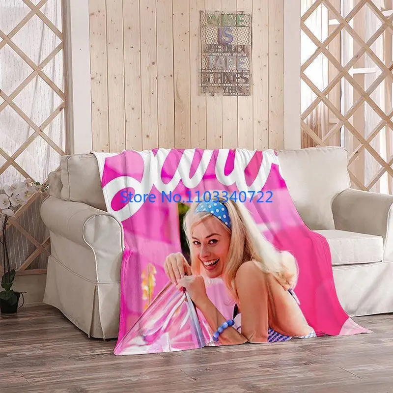 

Одеяло детское Фланелевое розовое в стиле аниме Miniso, 150x200 см