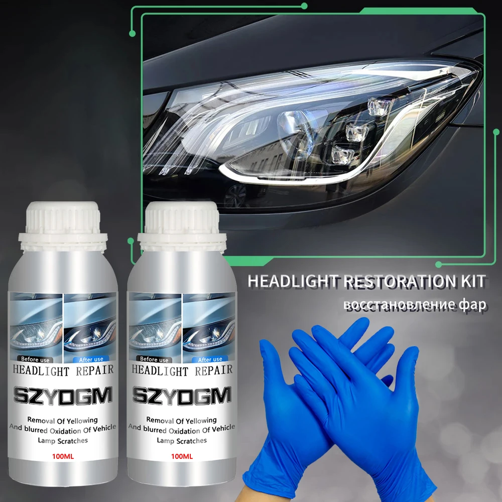 100MLHeadlightsLiquidPolymerAccessoriesForVehiclesCarHeadlights