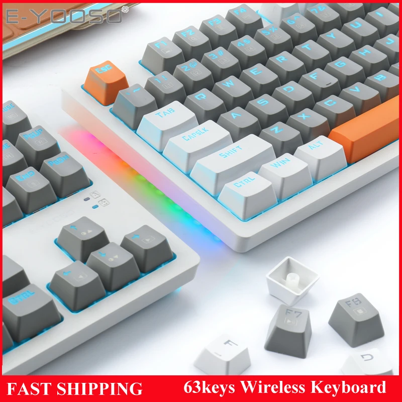 Mechanical Keyboard Gaming Kit 87 Keys K620 Mini 3 Mix Color Gamer