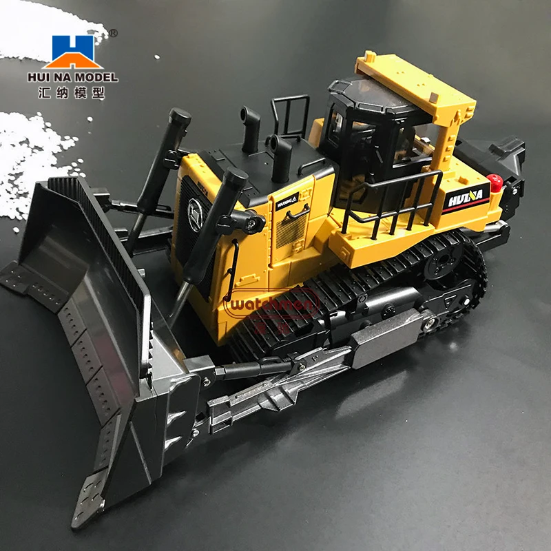 HUINA 554 Car Toys 1:16 1/24 RC Truck  Model Remote Controlled Bulldozer Alloy Tractor Caterpillar  Engineering Car Toys for boy 2