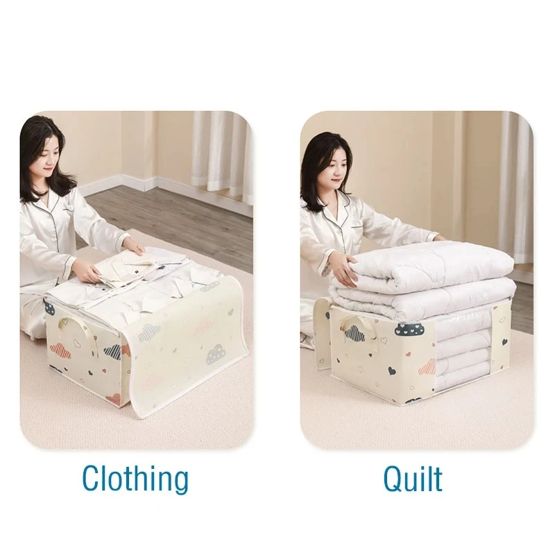 Quilt Clothes Storage Bag Waterproof Closet Wardrobe Organizer Large Capacity Blanket