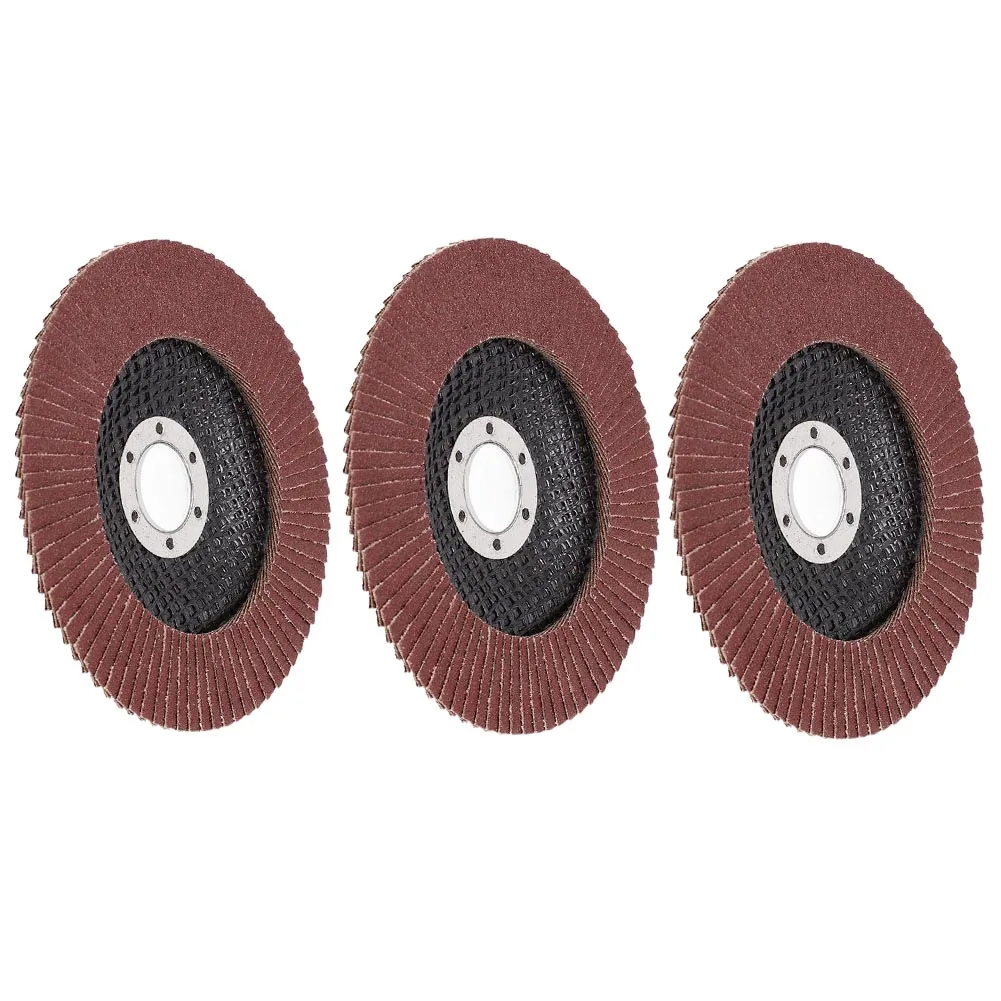 Zirconia Flap Discs 3Pcs 125mm Sanding Discs 40/60/80/120 Grit Grinding Wheels Blades Angle Grinder Finishing sanding disc sanding flap disc grinding disc grinding wheel