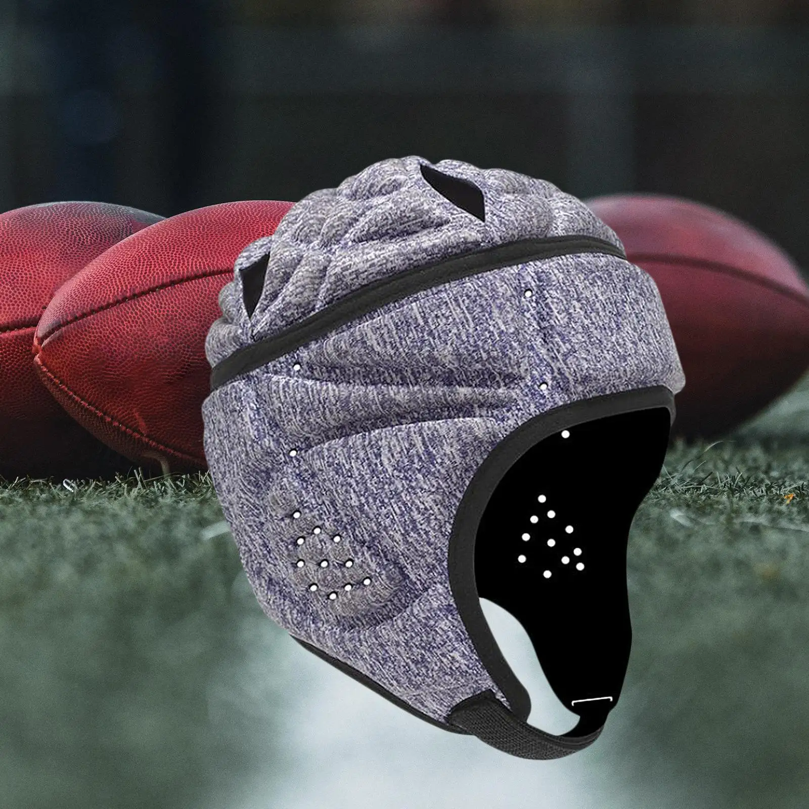 Dsseng Casque De Football Coquille Souple Casquette De Scrum 7v7 Casque De Rugby En Mousse De Coton Casque Protecteur Rembourré Doux Autisme Surf Drapeau Casque De Football Jeunesse Adulte