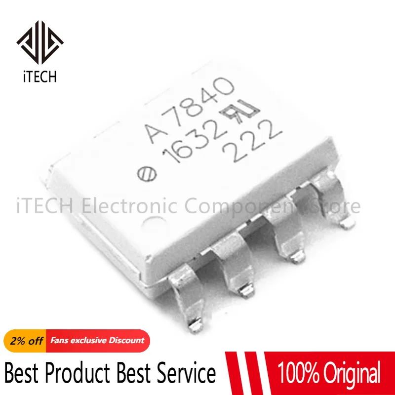 

5pcs HCPL7840 SOP8 HCPL-7840 SOP-8 A7840 SOP HCPL-7840-500E Photoelectric Coupler New