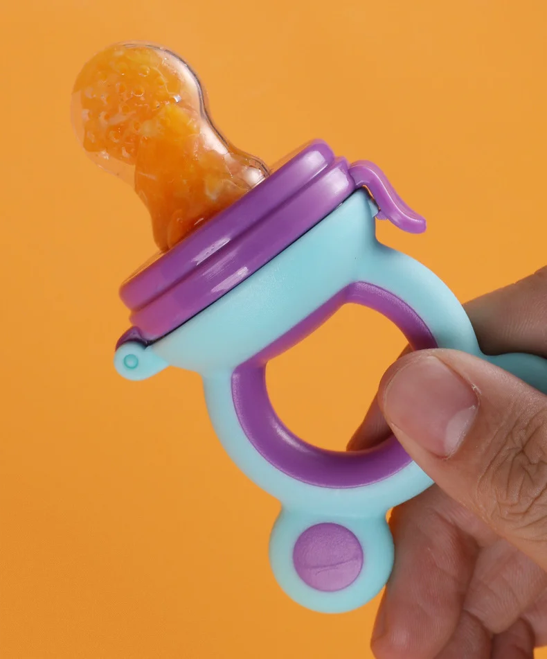 Baby Pacifier Fruit Feeder Baby Silicone Mesh Bag Pacifier Food-grade Fruit and Vegetable Feeder Nursing Toddler Teething Toy 2