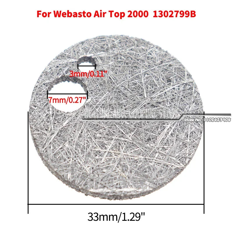 2PCS 33mm Diameter Car Heater Burner Mesh 1302799a 1302799B Replacement Accessories Parts For Webasto Air Top 2000/S/ST burner screen mesh