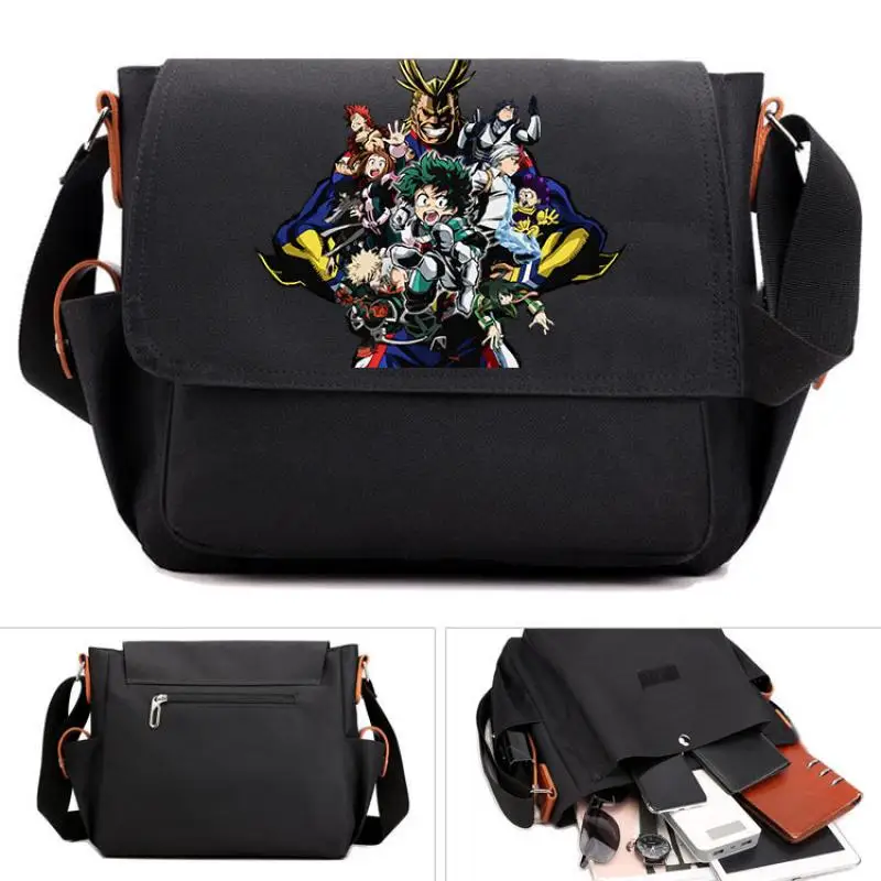 

Anime Cartoon My Hero Academia Katsuki Todoroki Shoto Izuku Shoulder Bag Student School Bag Casual Sports Trend Crossbody Bag