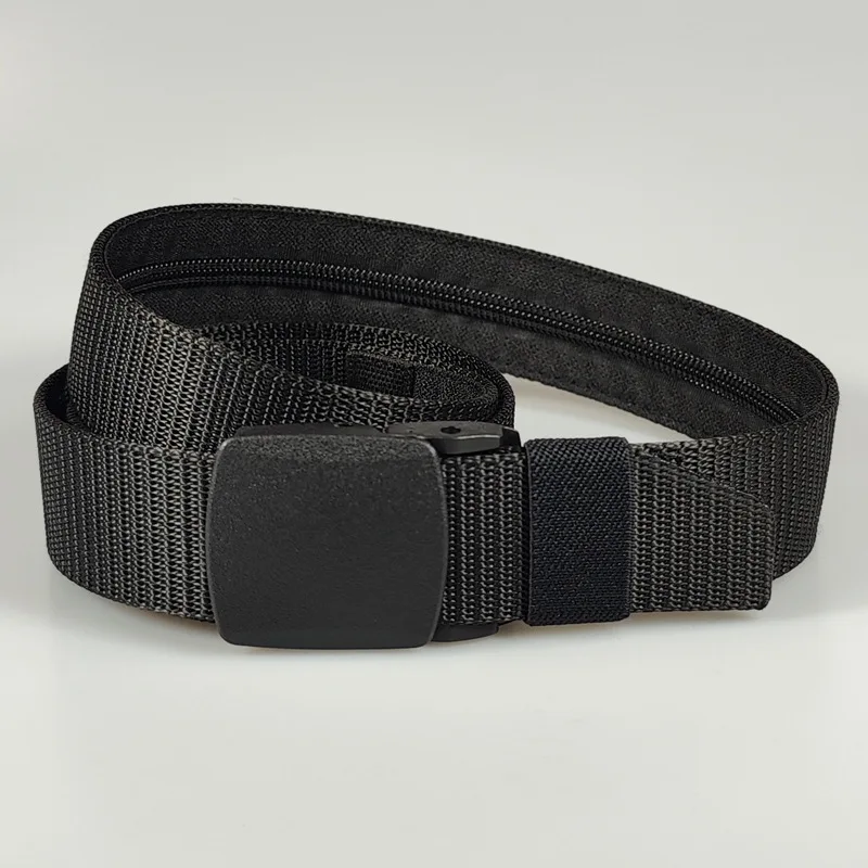 Mens Waist Belt Travel Cash Anti-Theft 125cm 3 Colors Secret Money Pocket