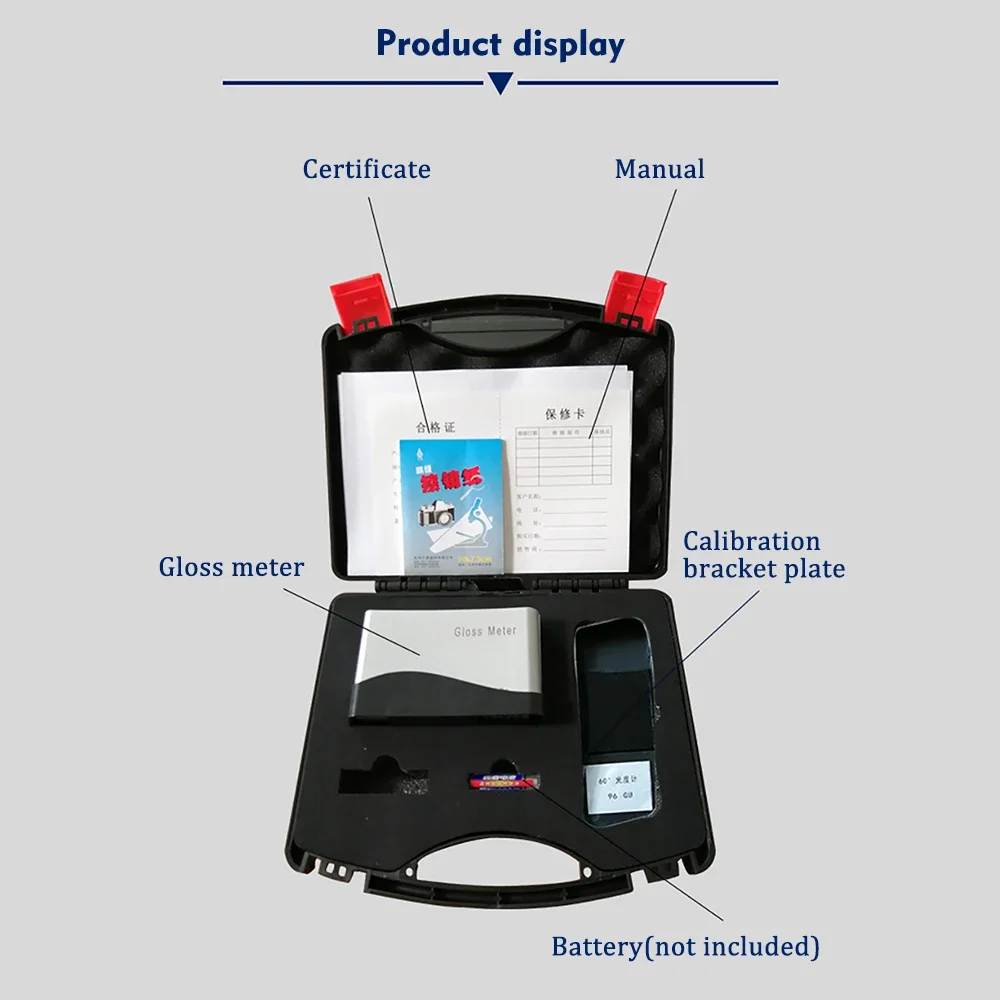 Gloss meter Paint Ink Tiles Stone Surface Measure Wood Paper Plastic Metal Tester 0-150Gu 0.1Gu