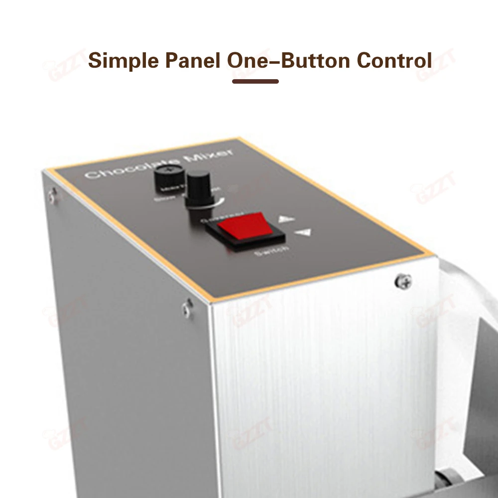 GZZT QKLJB Electric Chocolate Mixer 8L/12KG Chocolate Melting Warming Machine Commercial Chocolate Dispenser Machine 110V-220V 4