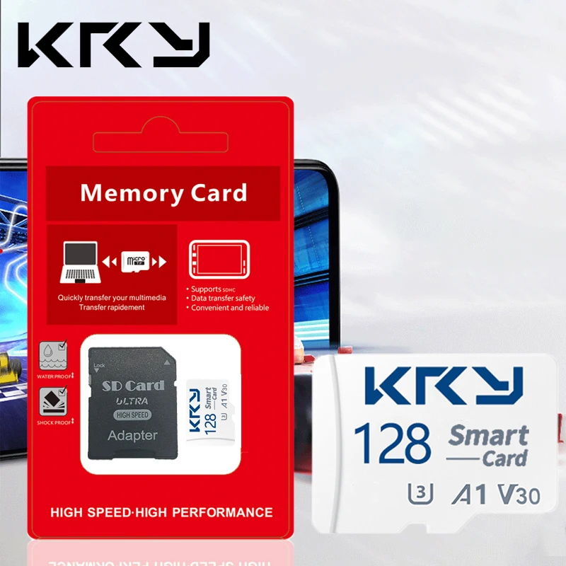 

Memory Card SD TF Card High Speed U3 128GB 64GB Micro Memory SD TF Card 32GB 16GB 8GB 128GB 64GB Class 10 MemoryCard For Phone