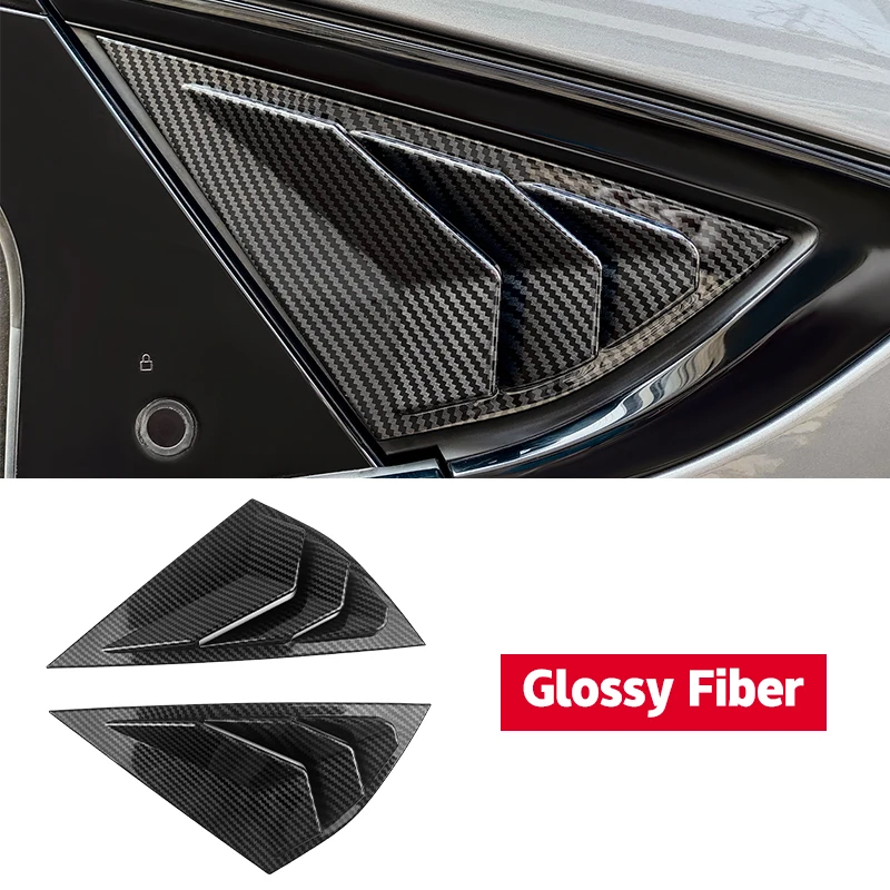 Car Side Window Louver Window Louvers Mustang Mach E Rear Side Window Scoop Visor Cover Accessories ABS