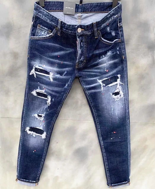 Jeans Dsquared2 Estilo Urbano Hip-hop De Moda Para Hombre