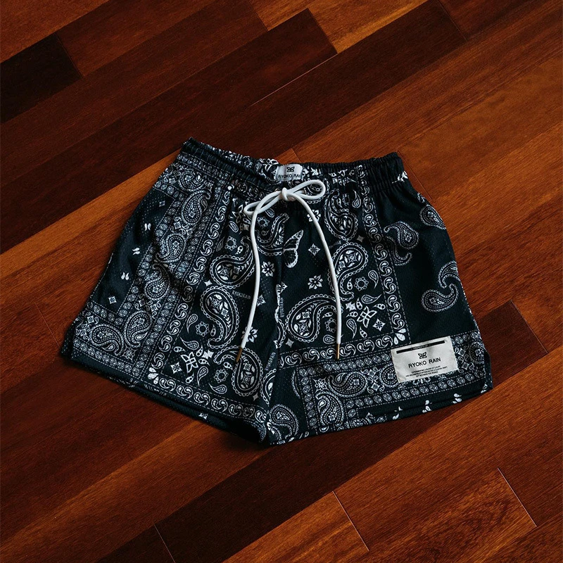 

American Style High Street Retro Summer New Men's Shorts Sports Leisure Trend Basketball Training Shorts Outdoor Beach Pant