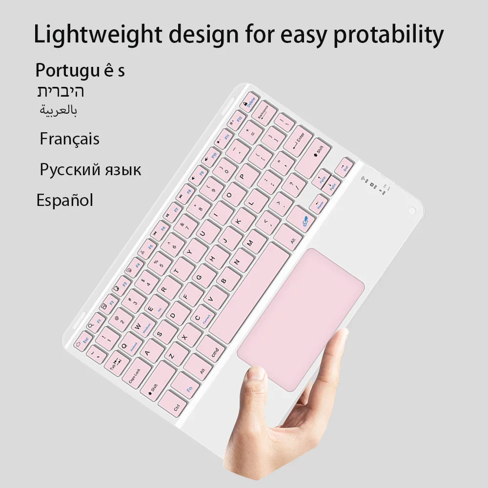 Tastiera e mouse Bluetooth con touchpad da 10 pollici per tablet Apple Samsung Huawei Xiaomi, iPad Pro, Mini e Cell._voghion.com
