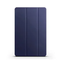 Magnetic Tri - Folding PU Stand Cover with Soft TPU Back for MatePad Air 12 2025 (Dark blue)