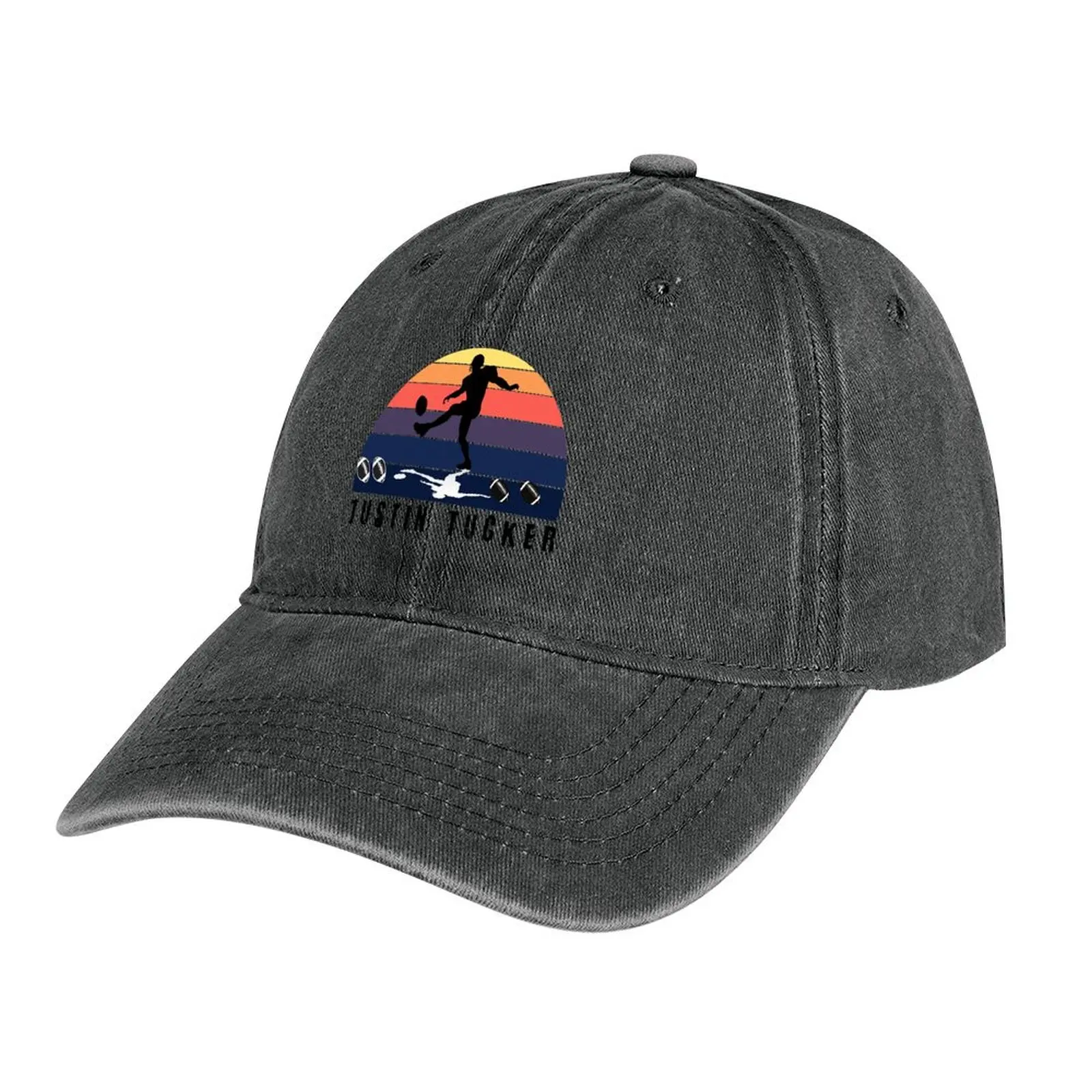 

Justin Tucker Vintage T-Shirt Cowboy Hat Designer Hat Icon Hats Man Women's