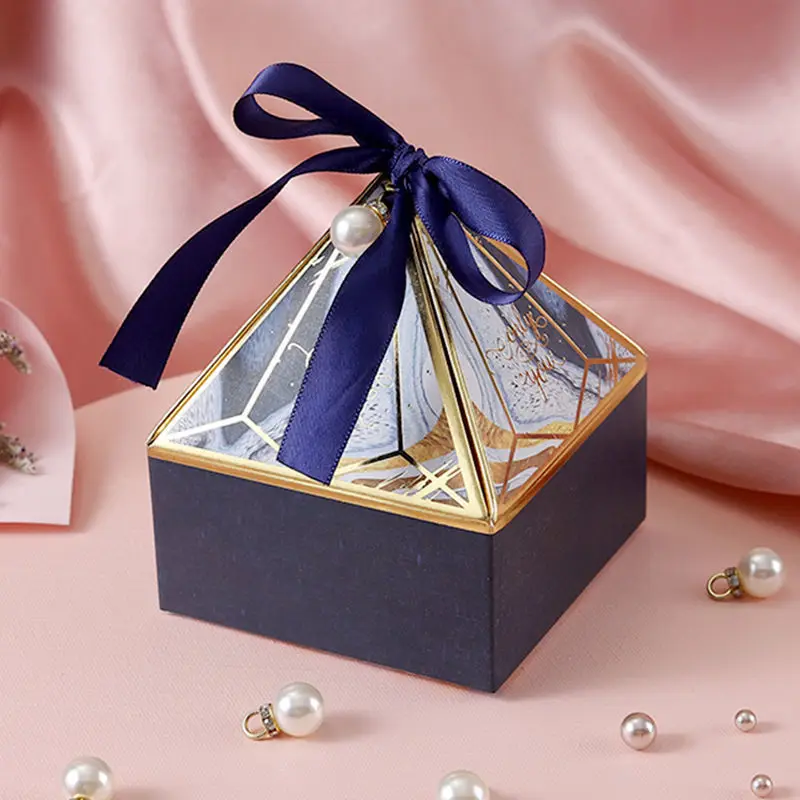 thumbnail image 1 of 10 cajas de regalo de caramelos de mármol gris rosa, caja de cartón para regalos de boda, embalaje de galletas, suministros para fiestas y eventos, 1 of 5