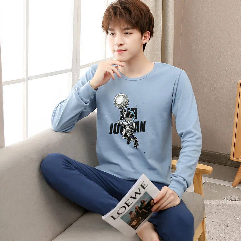 Teckels Huisdier Hond Mannen Pyjama Set Lounge Wear Lange Mouw Top En Bottom 2 Stuk Nachtkleding