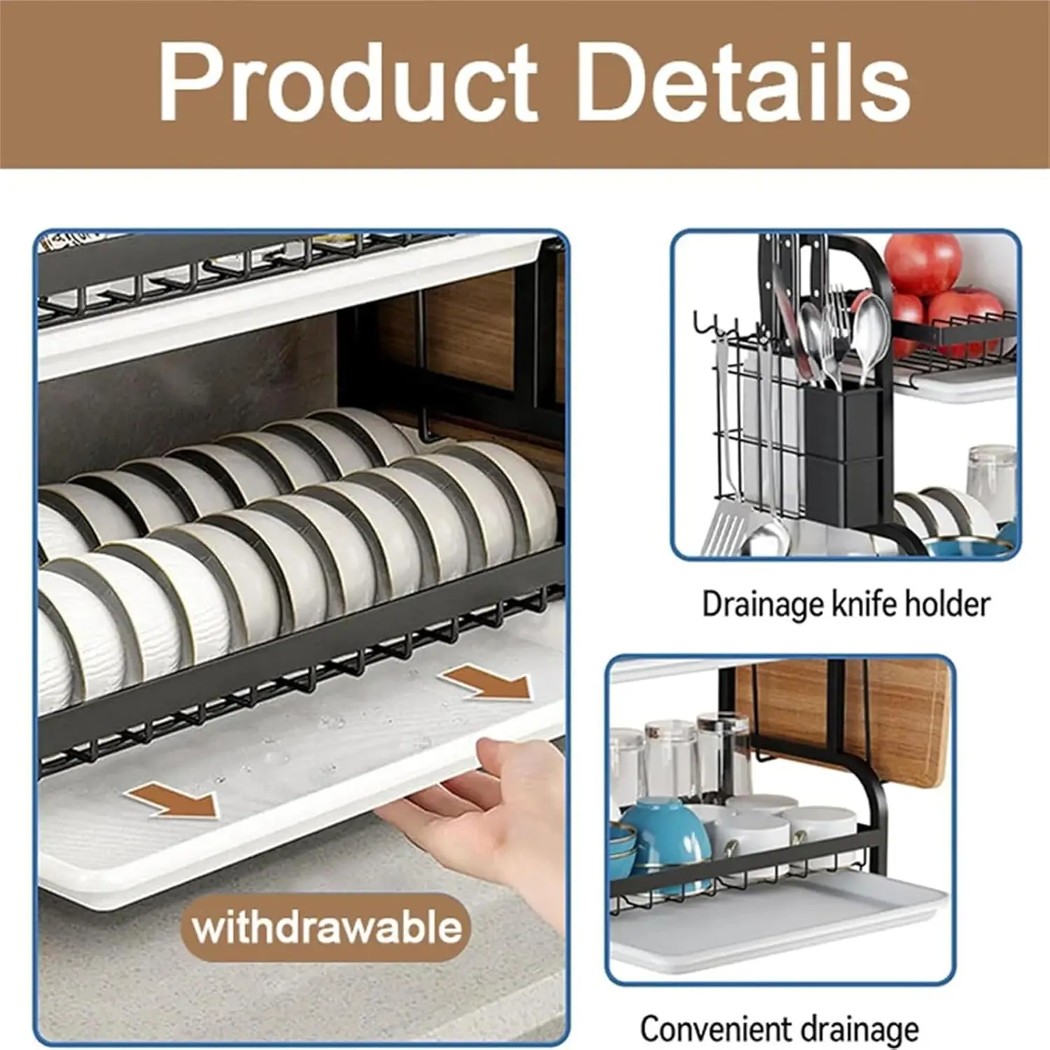 Three-Tier Dish Rack 3