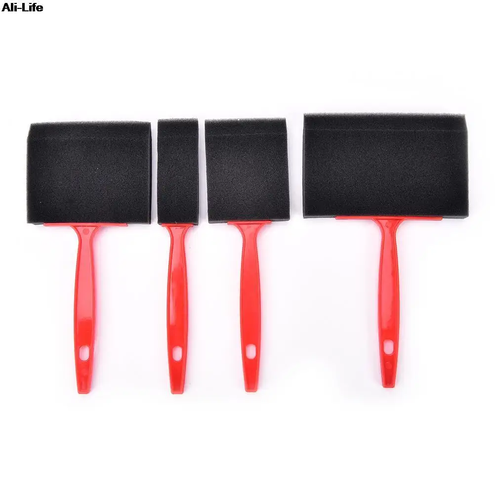 4PCsFoamPaintBrushSpongeOilStainPolyurethaneCraftArtCraft