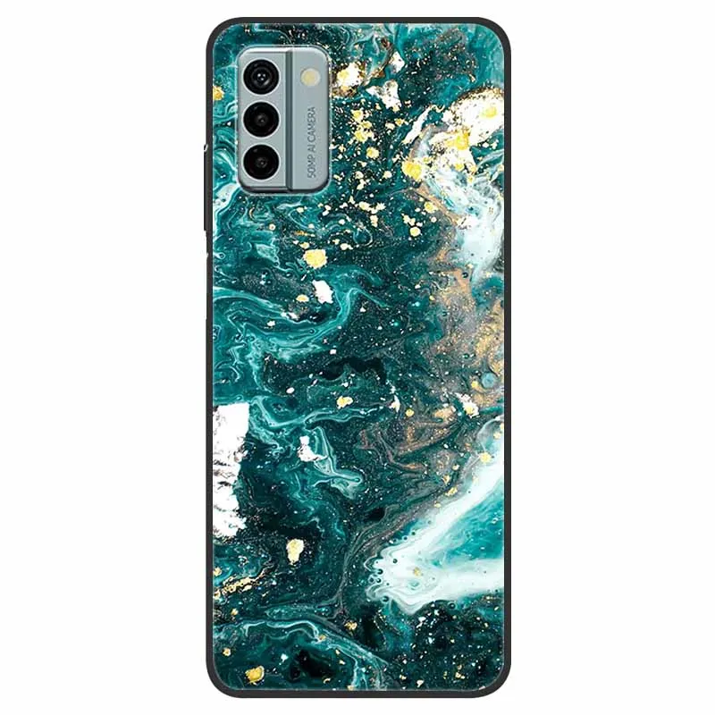 Custodia Per Nokia G22 Con Motivo Floreale Trasparente – TPU Morbido TA-1516 – Protezione Antigraffio - 4