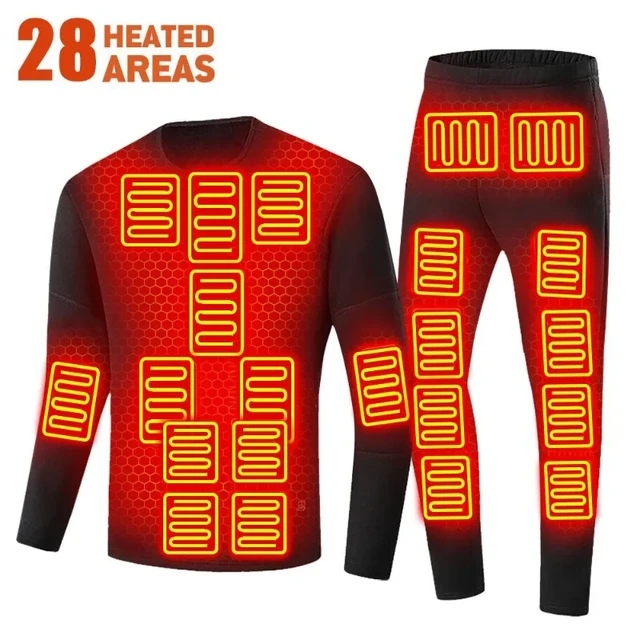 Chemise thermique métropolitaine pour homme, sous-vêtement chauffant, veste  de moto, vêtements chauffants électriques USB imbibés, hiver - AliExpress