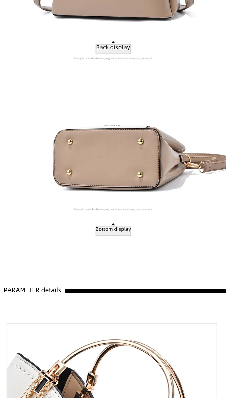 Trendy High-end Feel Women's Shoulder Bag 2021 New Color Blocking Large Capacity Fashionable Single Shoulder