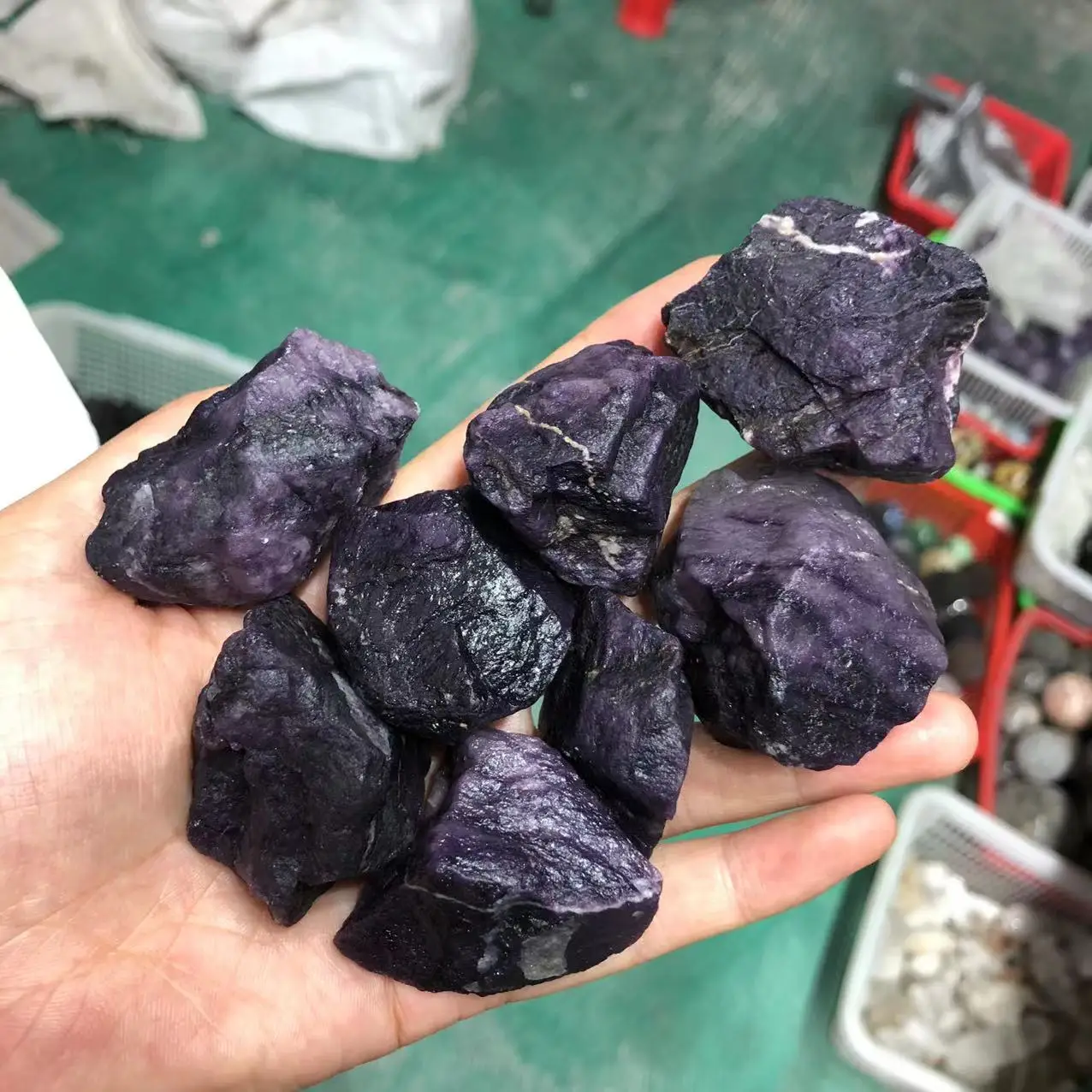 Natural Purple Crystals Rock Healing Stones Sugilite Gemstone Rough Raw For Decoration 6