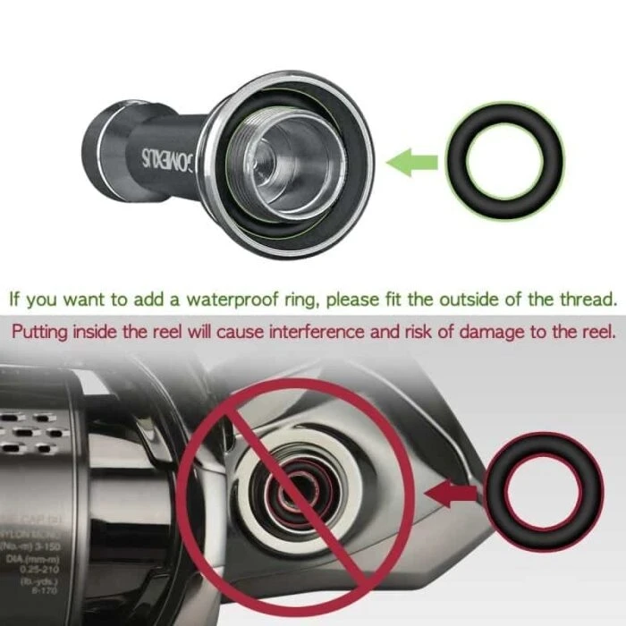 Gomexus 42mm Aluminum Reel Stand - Enhanced Balance and Protection