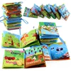 0-12Monthes Baby Cloth Book Fruits Animals Cognize Puzzle Book Infant Kids Early Learning Educational Fabric Books Toys игрушк 6