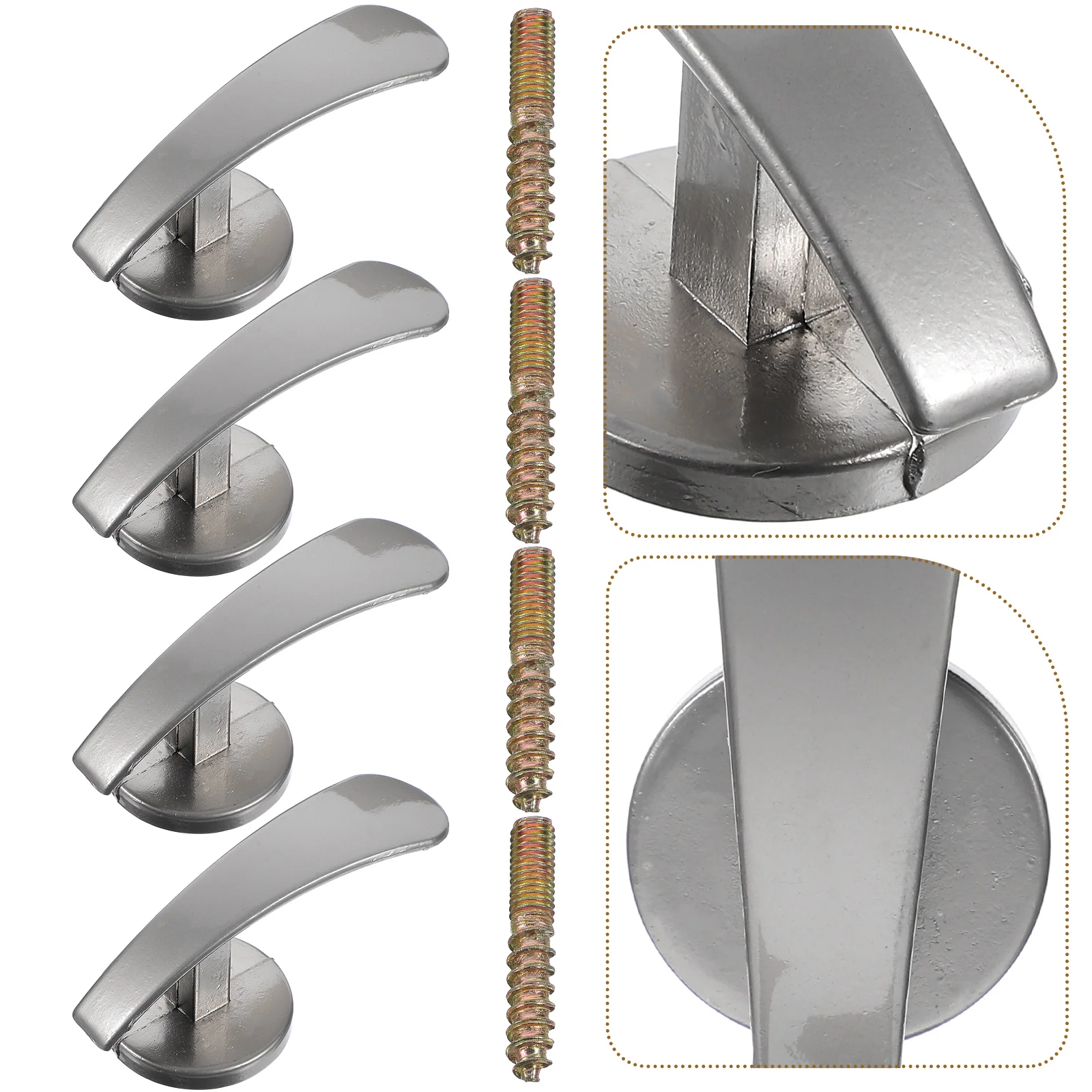 

4 Pcs Curtain Accessories Decor Tie Backs Hooks Drapery Metal Holder For Hanging Zinc Alloy Door Tiebacks Wall Mounted