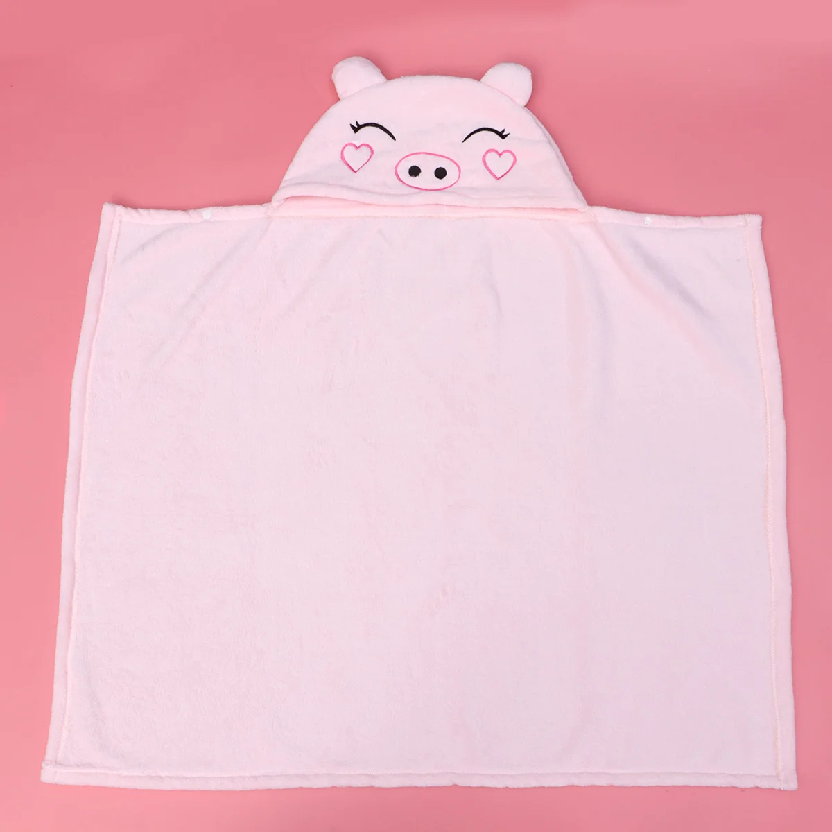 

Cartoon Piggy Cloak Blanket Rest Sleeping Blanket Siesta Cloak Blanket Multi Function Blanket