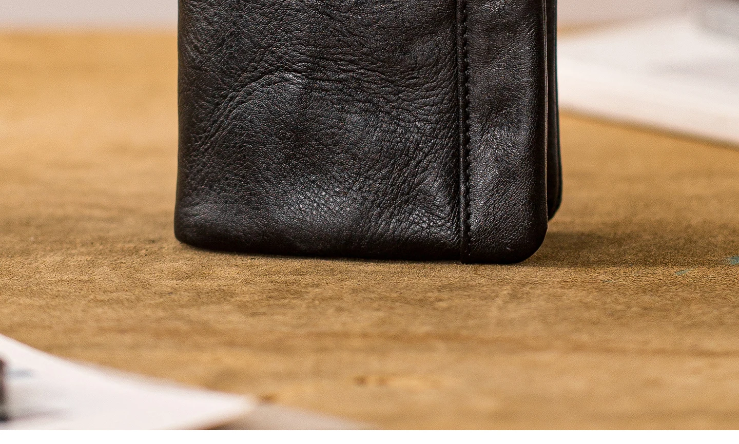 PNDME mode hohe qualität erste schicht rindsleder männer frauen kurze brieftasche freizeit designer handgemachte echtes leder geldbörse – Detail 17