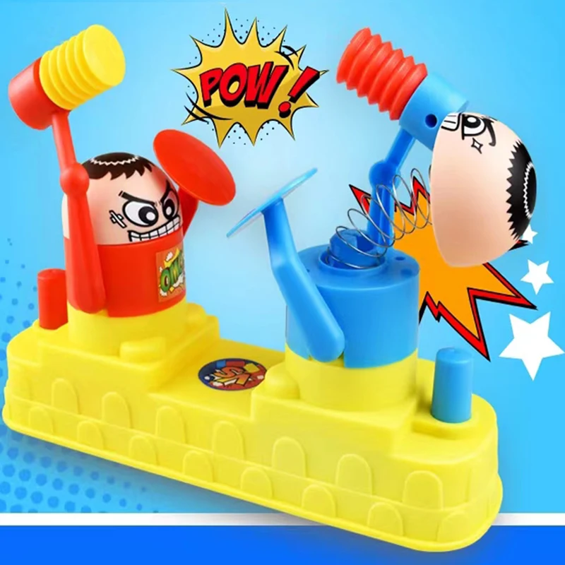 

2PCS Two-person Parent-child Interactive Battle Knock Game Kids Desktop Ejection Robot Educational Toys Adult Decompression Game
