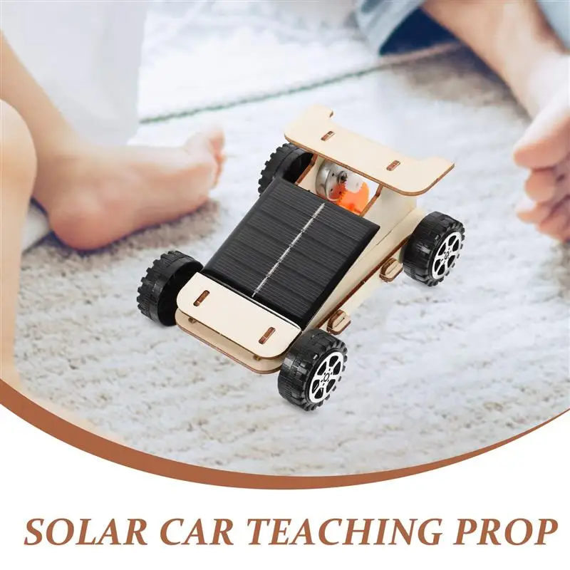 Solar Car Toy Assemble Solar Car Model Kids Toys Educational Prop Vehicle Project Teaching Plaything Solar Powered Car Kit Learning Aid