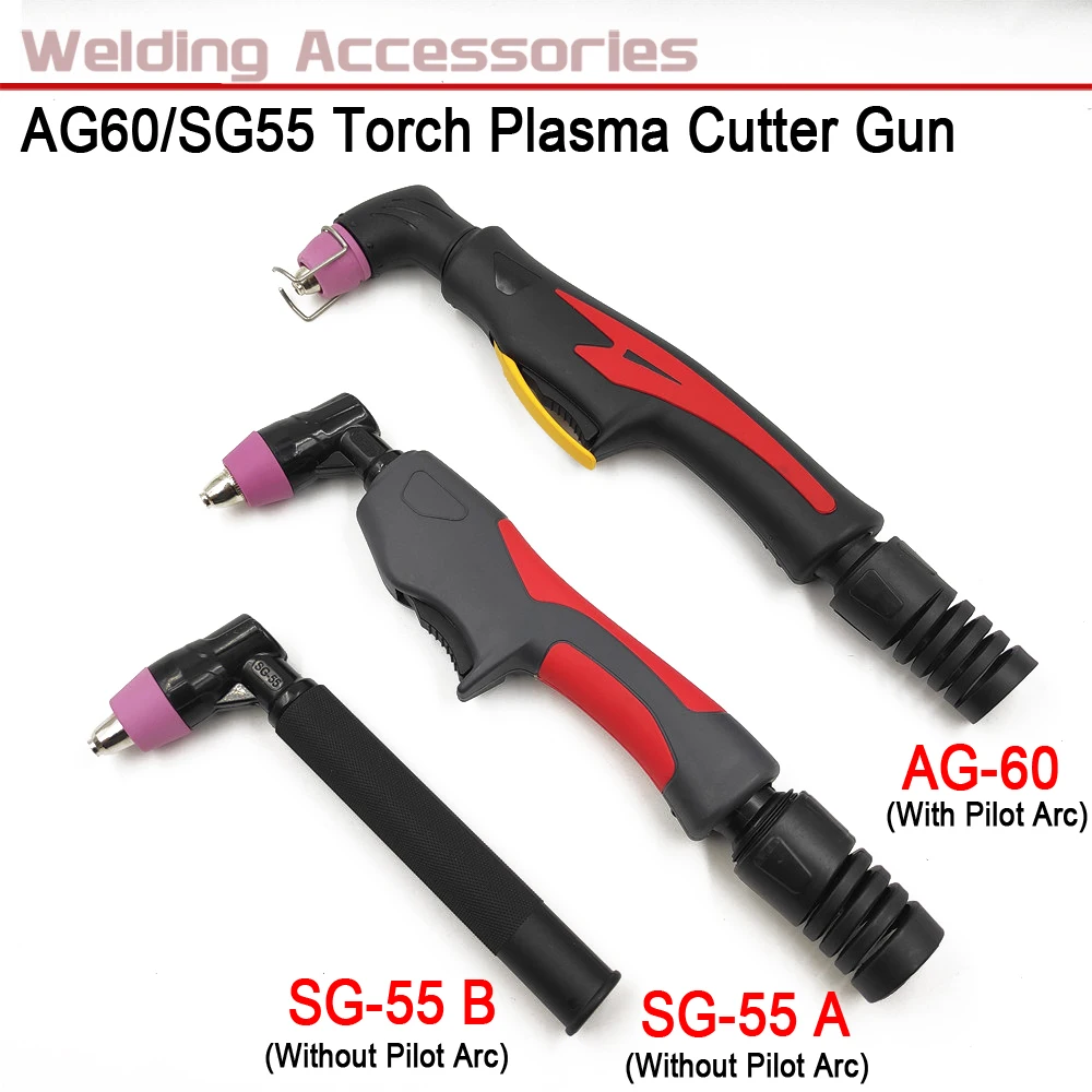 Professional AG60 Torch SG55 Torch Plasma Cutter Gun with/without Pilot Arc Plasma 60A Cutting