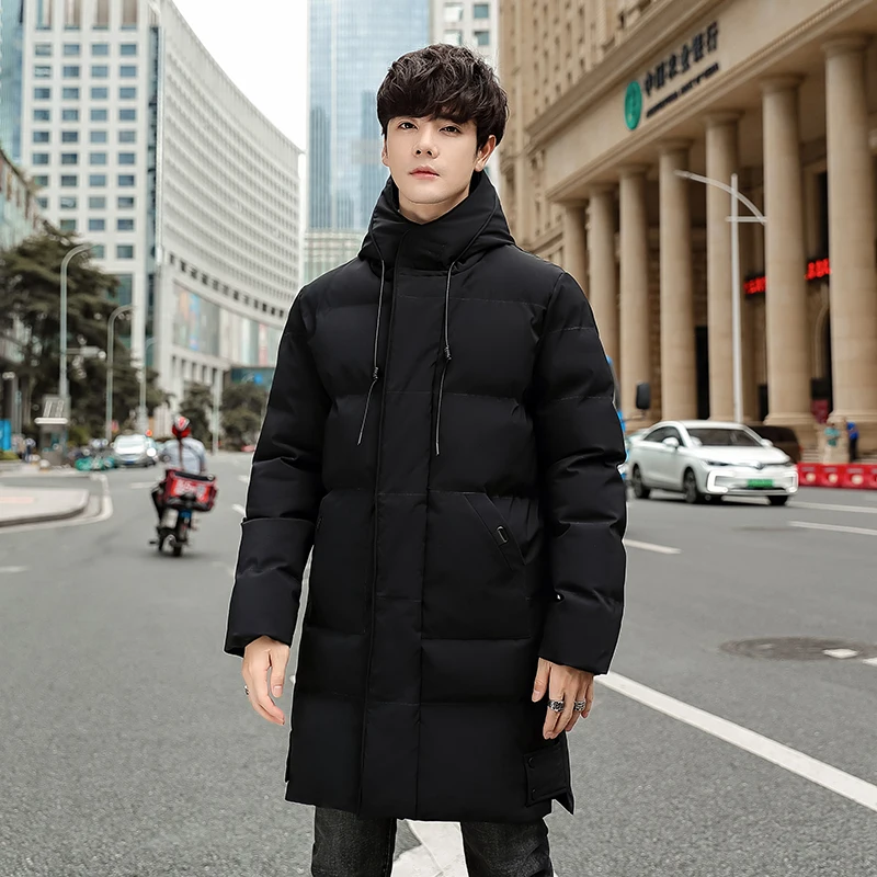 

2022 New Winter Men'S Leisure Trend Handsome Medium Length Cotton Coat 8Xl Large Loose Youth Padded Jacket Thickened