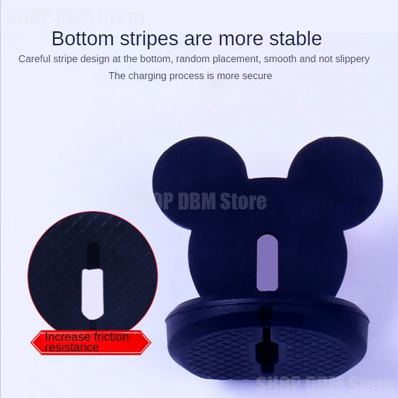 Smart watch charger case Disney Mickey Mouse smart watch charger case for Apple Watch IWatch 1 2 3 4 5 silica gel cover stand cartoon charging base