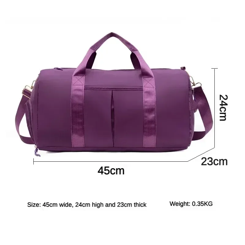 1Pc Large Capacity Storage Bags Outdoor Waterproof Inner with ShoesCompartment Swimming Sports Bags Men Women Travel Handbag 6