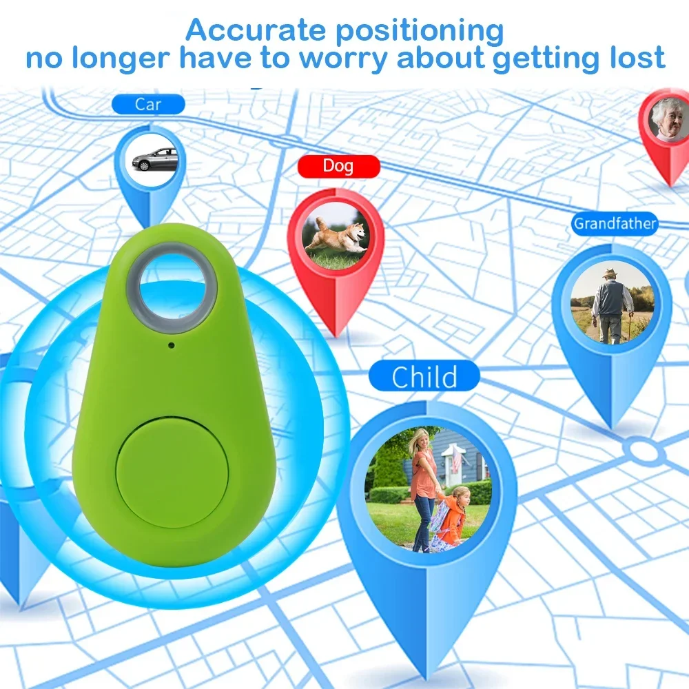 GPS Locator Mini GPS Tracker Bluetooth 5.0 Anti-Lost Device For Pet Kids Bag Wallet Tracking IOS/ Android Smart Finder Locator Accessories
