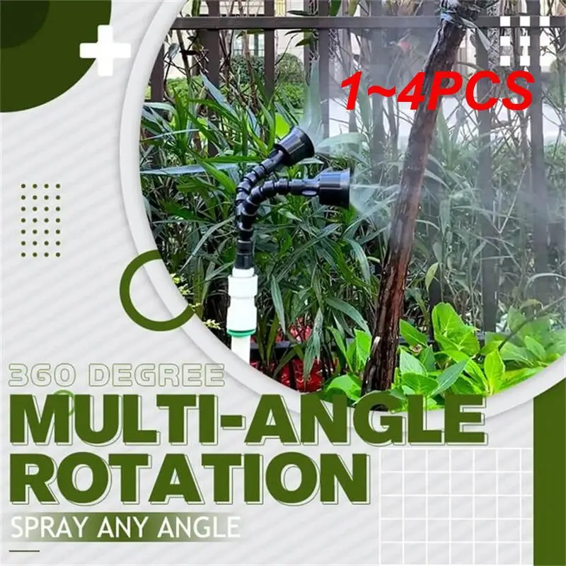 

Регулируемый изогнутый спрей для орошения на 360 градусов, 1 ~ 4 шт., разбрызгивающая головка, 2 насадки