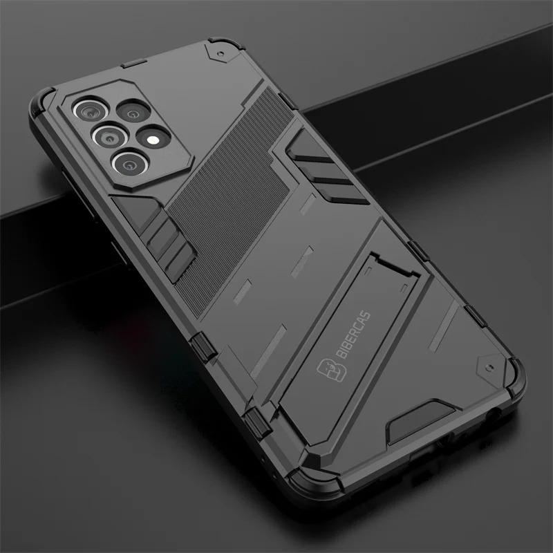 Armor Shockproof Phone Case with Magnetic Holder Stand and Back Cover