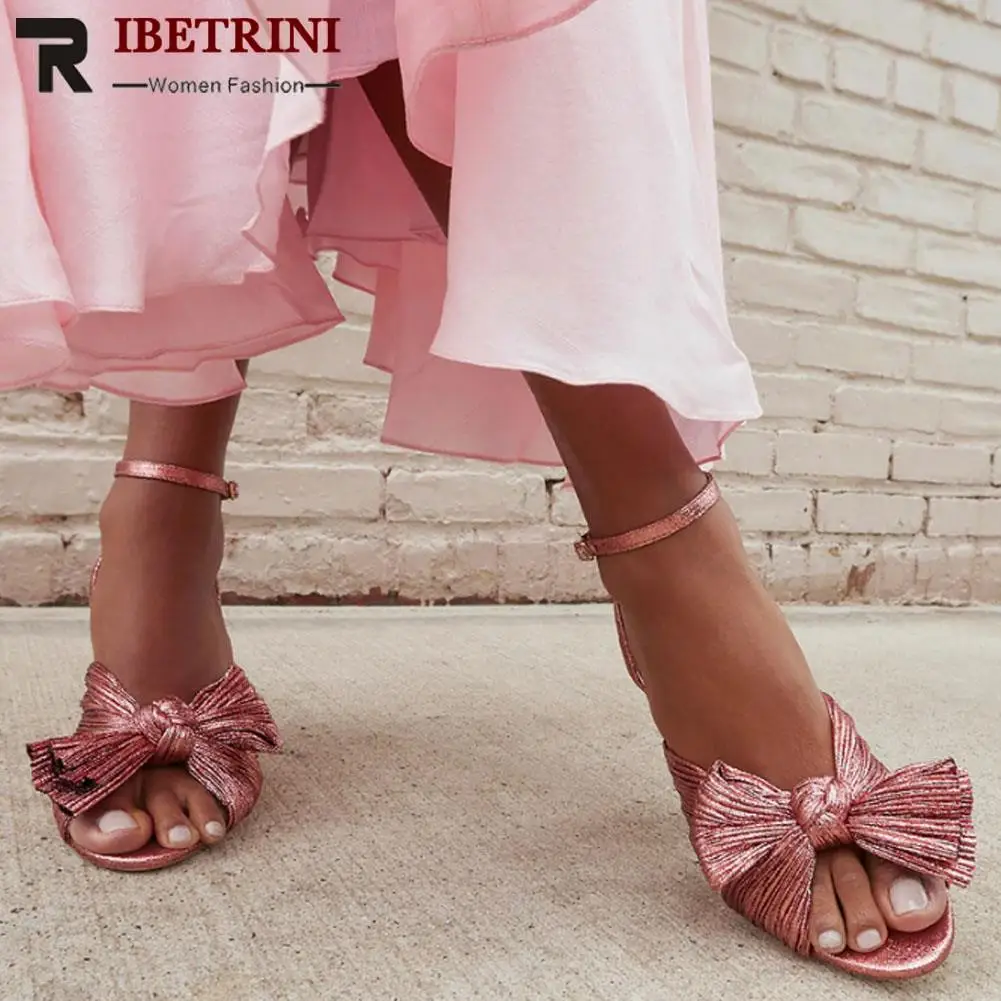 Bow Women Wedding Sandals Luxury Sandals Bows Wedding Sandal Ankle Bow Ankle Strap