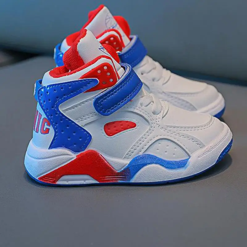 Kids Fashion High-top Sneakers for Boys Girls Shoes Breathable Sports Running Shoes Lightweight Children Casual Walking
