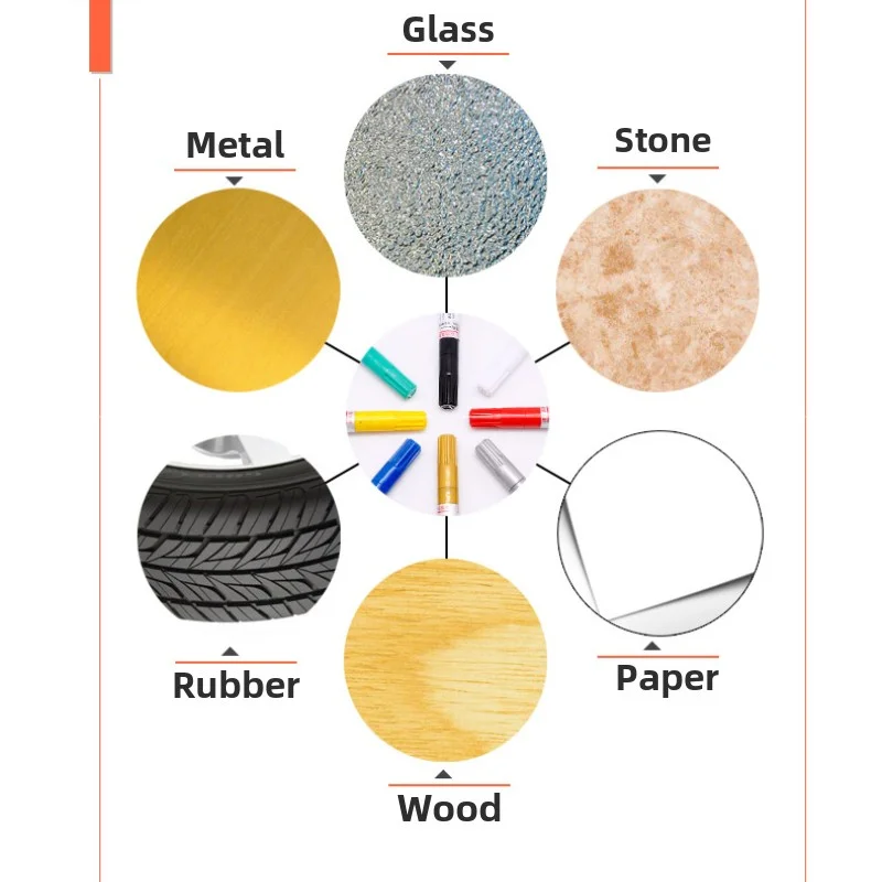 Permanent marker Paint Cleaner Car Wheel Tire Oily Painting Pen Auto Rubber Tyre Polishes Metal Graffiti Touch Scratch Wet Wax