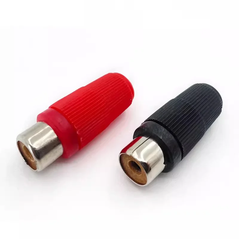 Premium RCA Male to Female Extender Adapter with Dust Protection Caps
